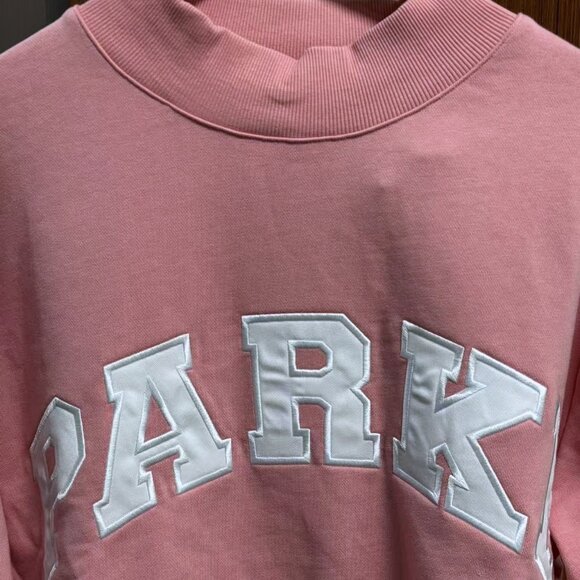 PARKE Valentine's Varsity Mockneck (Blush + Lavender)👕🤍 - Picture 4 of 8